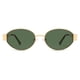 thumbnail image 4 of Gafas de Sol SOJOS Retro Ovaladas Doradas/Verdes UV400 para Mujer, 4 of 7