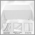 thumbnail image 6 of Lann's Linens 5 Pack 90 x 132 Inch Rectangular Tablecloth, Washable Polyester Fabric Table Cloth for Dining Tables, Restaurants, Weddings - White, 6 of 8