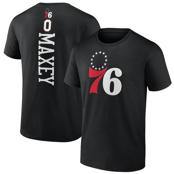 Men's Tyrese Maxey Black Philadelphia 76ers Playmaker T-Shirt