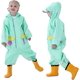 thumbnail image 2 of Hooded Raincoat Kids Waterproof Poncho Lightweight Long Reflective Hiking Running Sports Cycling Raincoat Animal Print Unisex Girls Boys 1 2 3 4 5 6 7, 2 of 5