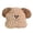 Brown, variant on Cute Cookie Puppy Pillow, Soft Plush Backrest Cushion for Kids Adults, Portable Decorative Throw Pillow for Car Home Office Camping, Sweet Brown Puppy Plushie