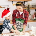 thumbnail image 6 of pdqouc Christmas Kitchen Cooking Aprons Red Plaid Adjustable Baking Apron Holiday Party Household Cute Creative Fashion Aprons for Women, 6 of 7