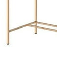 thumbnail image 4 of Writing Desk with USB Dock and Metal Legs, White and Rose Gold, 4 of 5