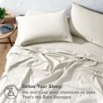 thumbnail image 4 of Bare Home Flannel Sheet Set - 100% Cotton - Deep Pocket - Queen, Ivory, 4-Pieces, 4 of 7