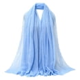 thumbnail image 2 of HuangHuanChen Shawl Wraps for Women Fashion Thin Scarf Tassel Soft Long Shawls Breathable Versatile Chiffon Scarves Elegant Shawls and Wraps for Evening Dresses One Size, 2 of 5