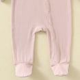 thumbnail image 5 of Aihuaihua Baby Boys Bodysuits Soft Footed Pajamas Snap Buttons Toddler Winter Fall Outfit Warm Clothes Stylish Sleepers Size 6-9 Months Pink, 5 of 5