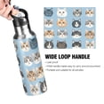thumbnail image 4 of Yayeee 20oz Insulated Water Bottle Double Wall Stainless Steel with Flip Straw Lid, Vibrant Cute Cat, 4 of 7