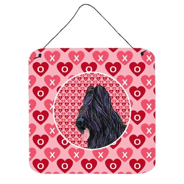 Briard Hearts and Love Wall or Door Hanging Prints