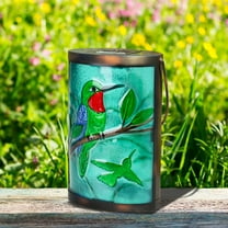 Outdoor Hanging Solar Lantern,Solar Powered Energy LED Light Lantern,Hummingbird Design for Outdoor Patio Garden Yard Decoration