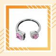 thumbnail image 4 of Minnieouse Anillo de apertura para mujer, anillos de moda de circón, decoraciones ajustables para chicas, joyería chapada para chicas, joyas de regalo Ropa, zapatos y accesorios Miscelánea Amarillo Minnieouse AP014481-04, 4 of 6