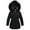Black, variant on 4-11Y Girl's Winter Coat Long Waterproof Kids Outerwear Warm Parka Puffer Jacket with Hood