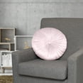 thumbnail image 4 of Better Homes & Gardens Round Tufted Velvet Pillow, 18" x 18", Blush, 4 of 4
