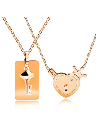 Matching Key and Lock Necklaces | My Couple Goal