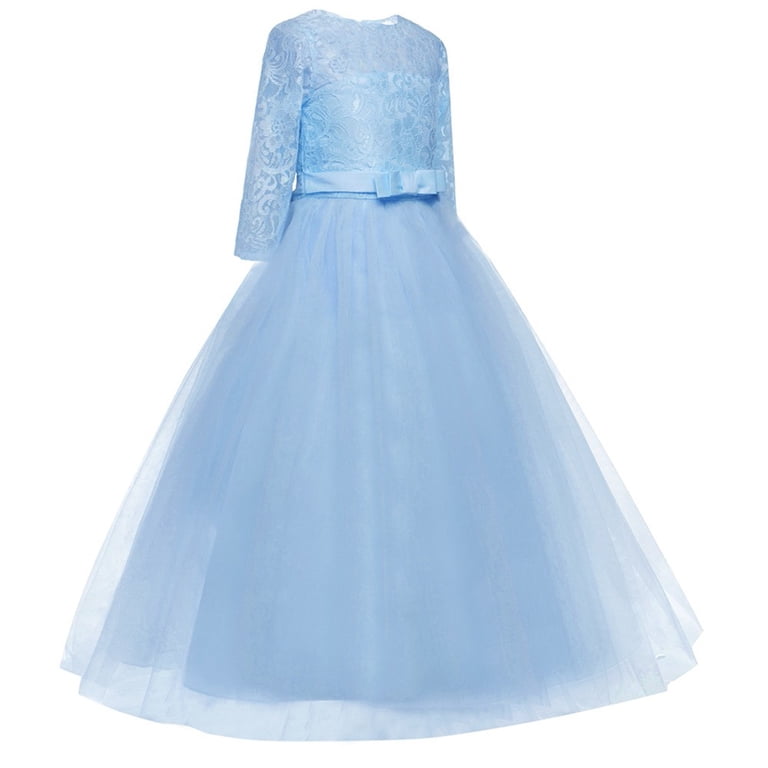 big puffy bridesmaid dresses Tiijoy Girls Lace Tulle Dress Wedding Pageant Party Gown, Sizes 7-8 x-sibling-handle:xanthi-v-neck-maxi-dress-blue-reef size range (UK4 Brand:Silvian heach Two Piece Prom Dresses