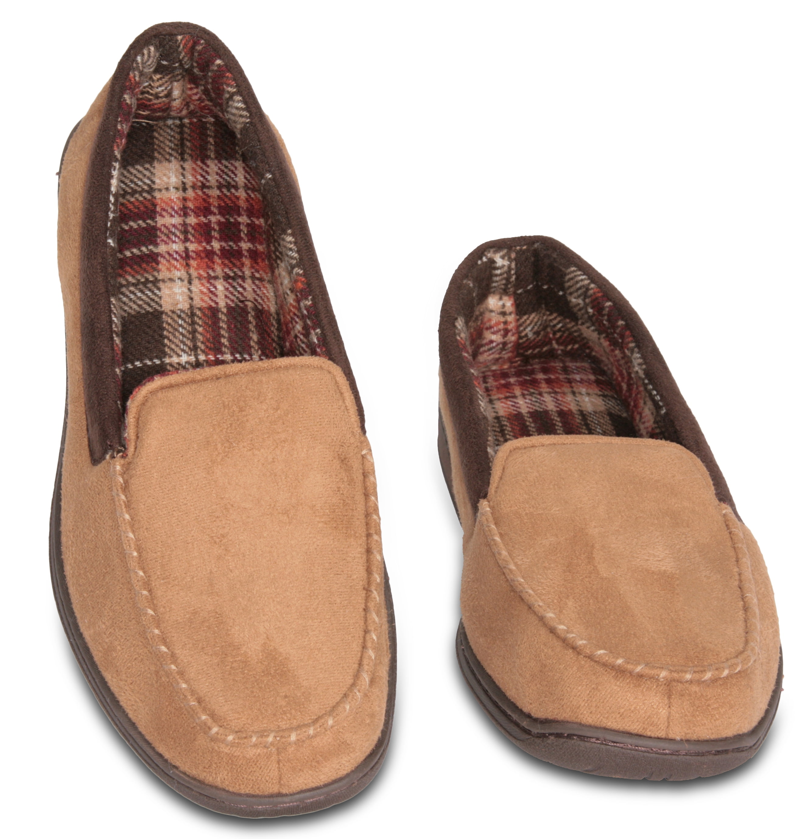 Deluxe Comfort Mens Faux Suede Memory Foam Dress Slipper, Size 910