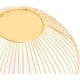 thumbnail image 3 of Alto estilo borde curvo moderno creativo elegante plato de un solo nivel, alambre de hierro de metal frutas verduras pan soporte decorativo cuencos para servir soporte de cesta dorado, 3 of 7