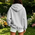 thumbnail image 4 of Yutgune Womens Zip Up Hoodie Y2K Oversized Zip Up Hoodie Women Long Sleeve Pocket Casual Sweatshirt, 4 of 9