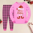 thumbnail image 2 of eczipvz Girls&Boys Christmas Pajamas Toddler Boy Kids Holiday Pajamas Set Santa PJS Winter Sleepwear Children Clothes 4-5 Years, 2 of 5