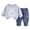 style-15 Blue, variant on Kogui Toddler Clothes for Girls Girls' Clothing Sets Long Sleeve Shirts and Pants Girls Clothes 2 Piece Fall Outfits Size 2T 3T (White,2-3 Years)
