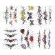thumbnail image 1 of Flores mariposa cuerpo cintura impermeable falso tatuaje temporal pegatinas mujer, 1 of 5