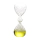 thumbnail image 2 of Reloj de arena de burbujas hecho a mano, novedoso, de entretenimiento, de cristal, con temporizador de movimiento líquido. Amarillo, 2 of 9