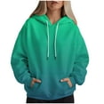 thumbnail image 6 of Godom Hoodies for Women Tie Dye Oversized Hooded Sweatshirt Long Sleeve Casual Colorful Pullover Hoodie Fall Sweater, 6 of 6