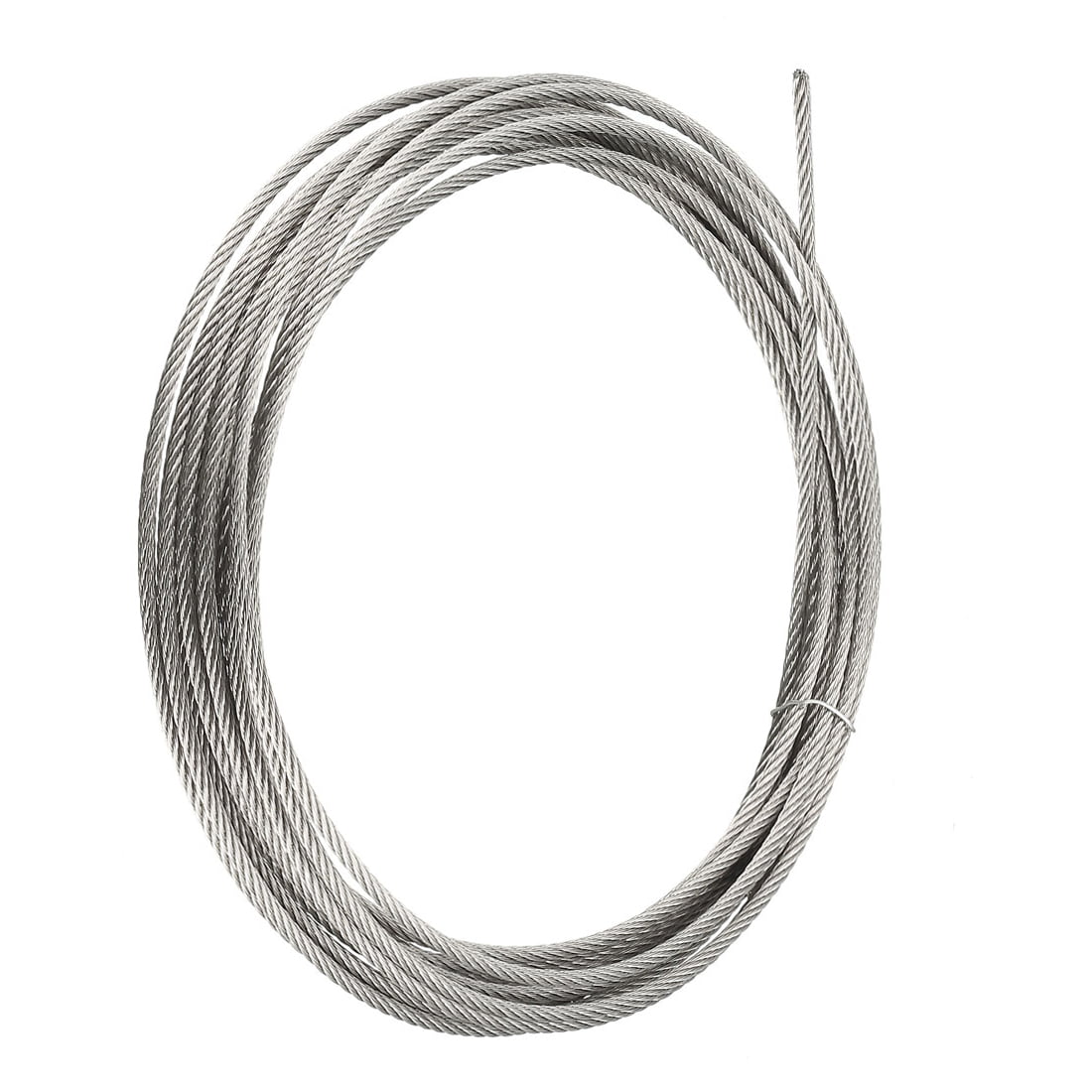 Uxcell 1mm Dia 7x7 25m Long Flexible Stainless Steel Wire Cable for Grind