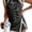 Black, variant on Wrongduck women's two piece summer dress ribbed knit vest and split underskirt two-piece casual set