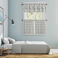 thumbnail image 5 of Black Botanical Kitchen Curtains Sets for Windows 36 Inch Length, Watercolor Rustic Tree Abstract Rod Pocket Window Treatments Tier Curtains and Valances Set for Bedroom/Bathroom, 5 of 8