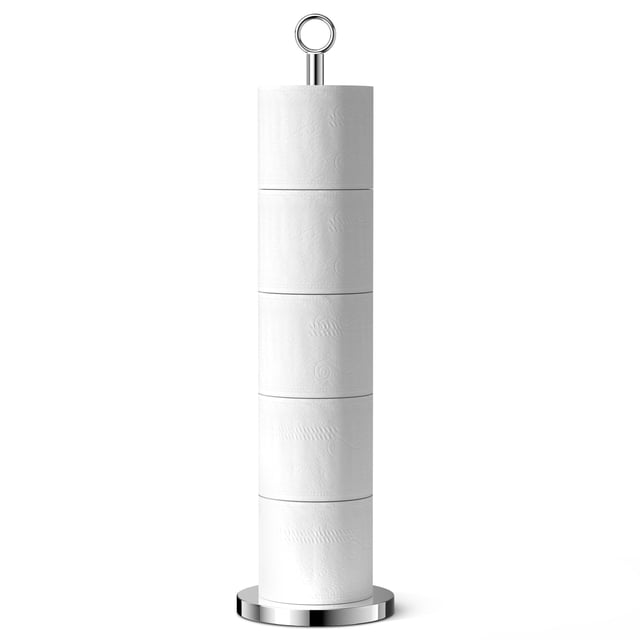 Portarrollos de acero inoxidable niffgaff de 24 cm de alto