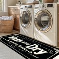 thumbnail image 1 of Laundry Room Rug Runner, 20"x47" Non Slip Laundry Rugs, Black Farmhouse Washable Floor Laundry Mats for Laundry Room, Mudroom, Kitchen, Washroom, Bathroom, Hallway Area Rugs Decor, 1 of 7