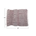thumbnail image 4 of Creative Co-Op Woven Cotton and Wool Throw with Stripes and Fringe, Multicolor, 4 of 5