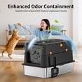 thumbnail image 3 of FFZ Stainless Steel Cat Litter Box, 3 of 10