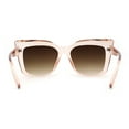 thumbnail image 4 of SA106 Womens Mod Oversized Square Cat Eye Sunglasses Peach Brown, 4 of 4