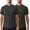 Set5:dark Grey/Army Green, variant on Mens 2 Pack UPF50+ Sun Protection Swim Surf Short Sleeve Athletic Shirts Rash Guard Quick Dry Performance Shirts