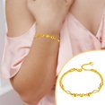 thumbnail image 2 of Las mujeres de oro colgante del ala pulsera pulsera de joyería, 2 of 5