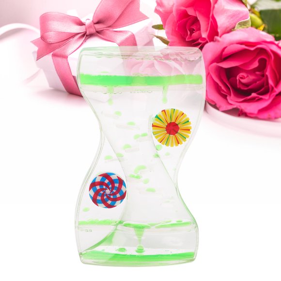 Minuterie à Bulles à Mouvement Liquide, Jouet Sensoriel à Bulles Liquide Effet Apaisant Multifonction en Acrylique pour la Maison Style Dauphin, Style Moulin à Vent