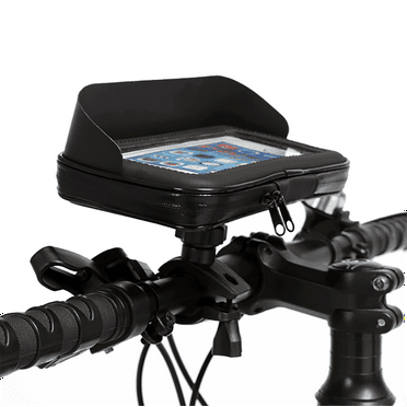Bike Phone Mount Holder, Waterproof Bicycle Phone Mount Bag Holder Cradle with 360 Rotate Touch Screen for iPhone X 8 7 Plus Samsung and Other 4-6.9'' Smartphones