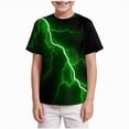 thumbnail image 2 of TOWED22 Boy's Cars Graphic Tees Short Sleeve Crew Neck T Shirt Casual Cute Summer Tops(Green,2-3 Y), 2 of 5