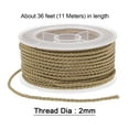 thumbnail image 2 of Unique Bargains Nylon Thread Twine Beading Cord 2mm Extra-Strong Braided Nylon Crafting String 11M/36 Feet, Camel, 2 of 7