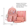 thumbnail image 2 of Bolsa 4 unids/set Kawaii Mochilas Colegio Adolescente Mochila Mujeres Mochila de Hombro JShteea Para Estrenar, 2 of 8