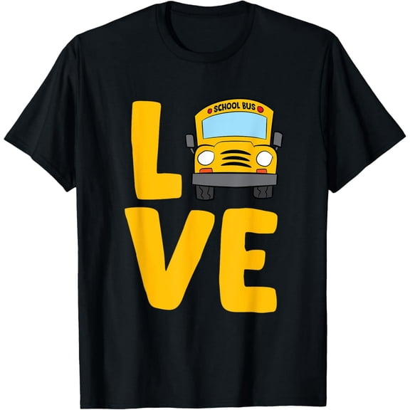 School Bus Driver Graphic T-Shirt for Men and Women Cotton Blend