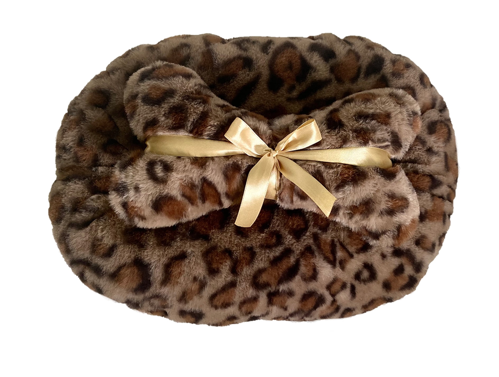 Precious Tails Leopard Princess Cat Dog Bed - Small