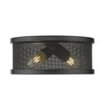 thumbnail image 2 of Golden Lighting 3168-Fm11 Channing 2 Light 11" Wide Flush Mount Drum Ceiling Fixture -, 2 of 6