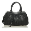 Pre-Owned Burberry Knight Handbag Calf Leather Black
