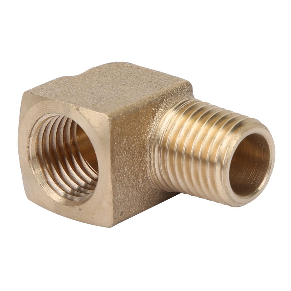 1/4" NPT Male Female Brass 90 Degree Elbow Pipe Fitting Connector for Water Gas 