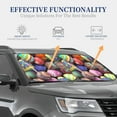 thumbnail image 4 of Xecao Easter Eggs1 for Foldable Car Sun Shades (2-Pack) offer sun protection with an easy-fold design for convenient windshield shading., 4 of 7