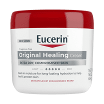 Eucerin Original Healing Body Cream for Extra Dry Skin, Emollient-Rich, Fragrance Free, 16 oz