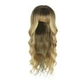 thumbnail image 2 of Bradem Perruque Dégradée pour Femmes Dark Roots 26 Pouces - Perruque Longue Ondulée Bouclée en Fibre Synthétique Résistante à la Chaleur, Parfaite pour Tous les Jours et les Fêtes, 2 of 4