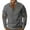 244#Dark Gray, variant on Men's Cable Knit Pullover Sweaters Casual Long Sleeve Stand Collar Quarter Button Knitted Sweater Black L